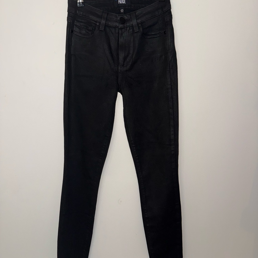 PAIGE Women's Classic Black Skinny Jeans